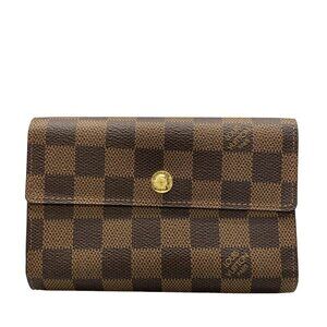 LOUIS VUITTON Portefeuille Alexandra N63067 Ebene  Damier Canvas